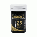 control d blood glucose test strips 25s 